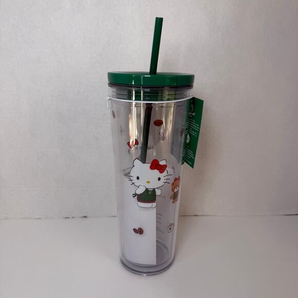 Starbucks Hello Kitty Cold Cup 24 fl oz Christmas 2025 Limited Edition NWT - Picture 1 of 5